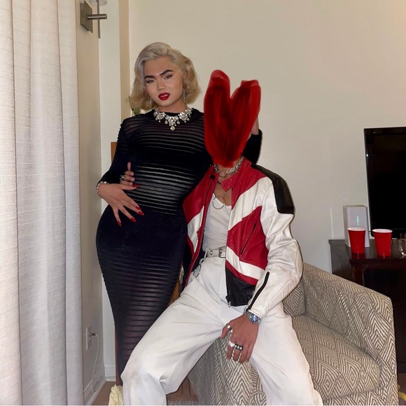 THIERRY MUGLER HAUTE COUTURE 1995 ICONIC BLACK DRESS - Picture 3 of 9